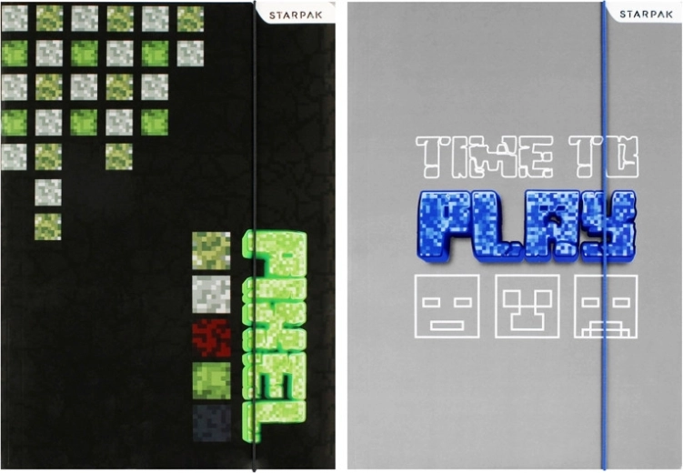 Copertă pentru caiete A4 Minecraft Pixel - 1 bucată