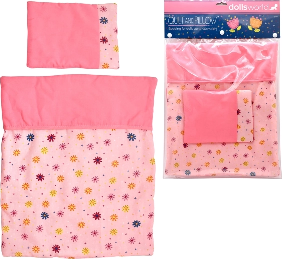 Dolls World plapumă și perniță pentru păpuși 46 cm