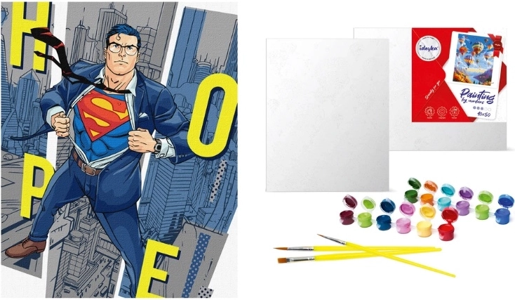 Pictură pe numere Warner Bros. Superman: speranță 40 × 50 cm