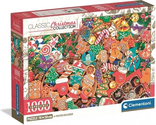 Clementoni Impossible delicii de Crăciun puzzle 1000 de piese