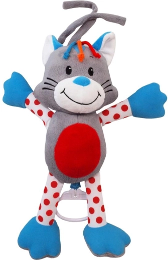 Pisicuță de pluș cu cutie muzicală BABY MIX