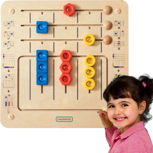 Placă Montessori diamantată pentru sortare MASTERKIDZ, pentru perete