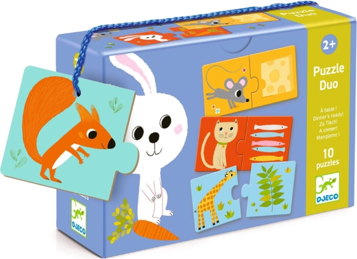 Puzzle duo DJECO Ce vom mânca astăzi?