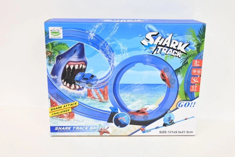 Pistă de curse cu rechin și buclă Shark Track Battle