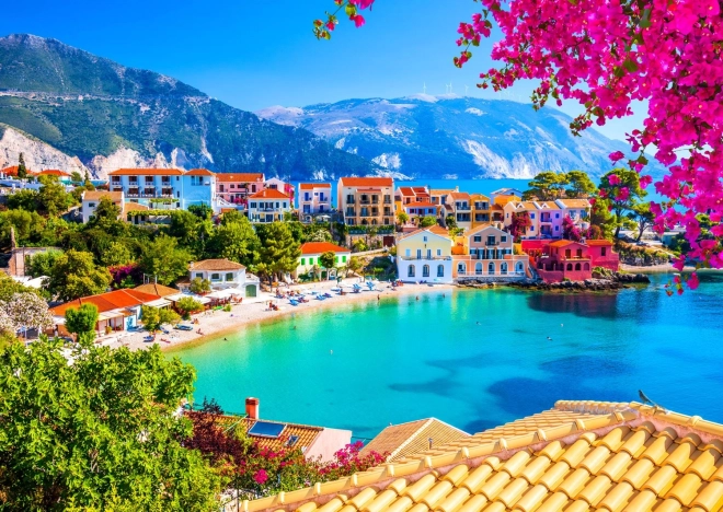 Enjoy puzzle Satul Assos din Kefalonia, Grecia – 1000 piese