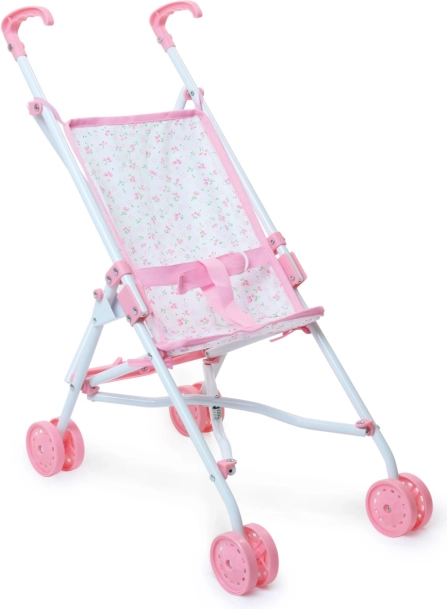 Cărucior de păpuși Petitcollin pliabil Petites Fleurs