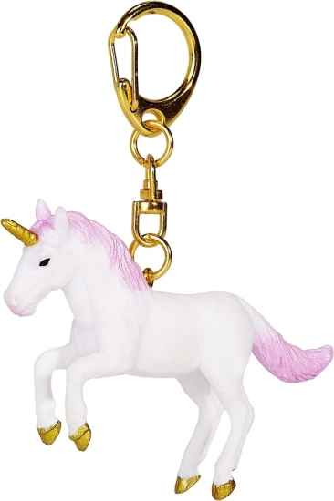Breloc Unicorn cu Coamă și Coadă Roz