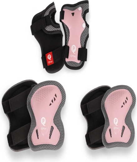Qplay protecții pentru copii coral pink, mărimea S (3–5 ani)