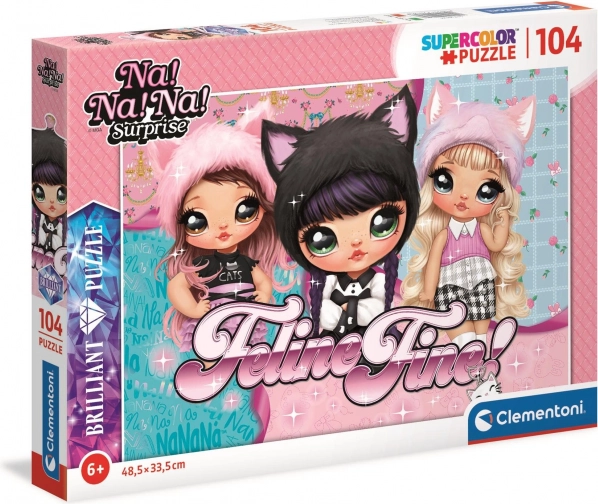 Clementoni Brilliant puzzle Na! Na! Na! Surprise Pisici Parada, 104 piese