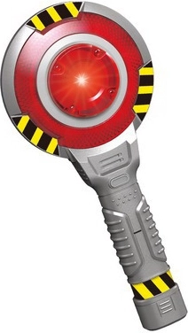 Baston de semnalizare pentru poliție cu efecte luminoase și sonore, 24 cm