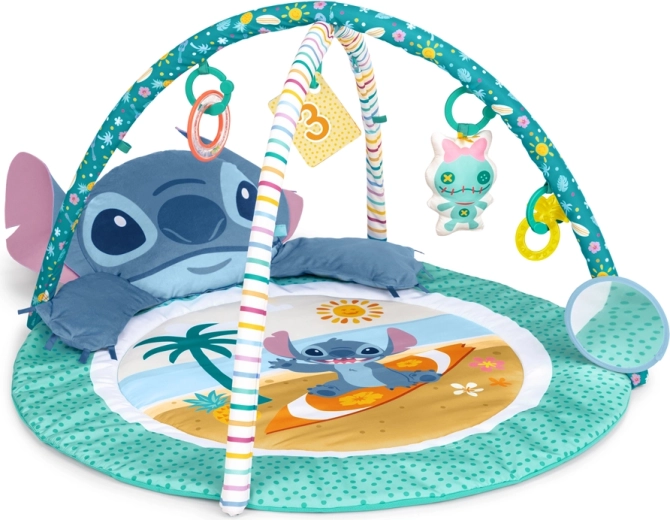 Covoraș de joacă Disney Baby Stitch Party in Paradise pentru dezvoltarea motricității și a simțurilor