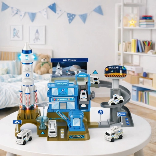 Lansarea rachetei cu lumini și sunete