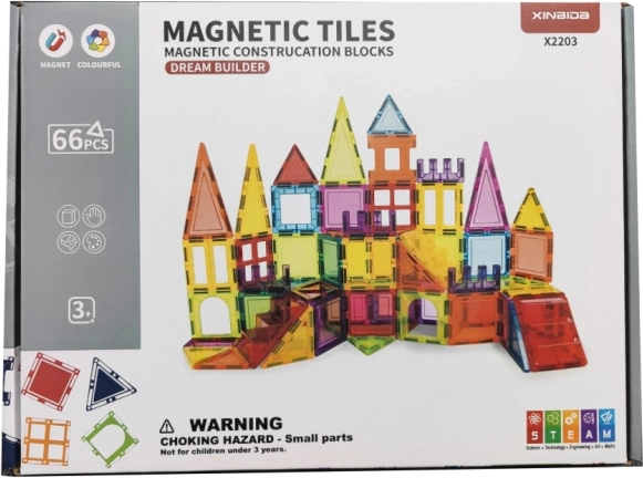 Set de construcție magnetică pentru micii constructori