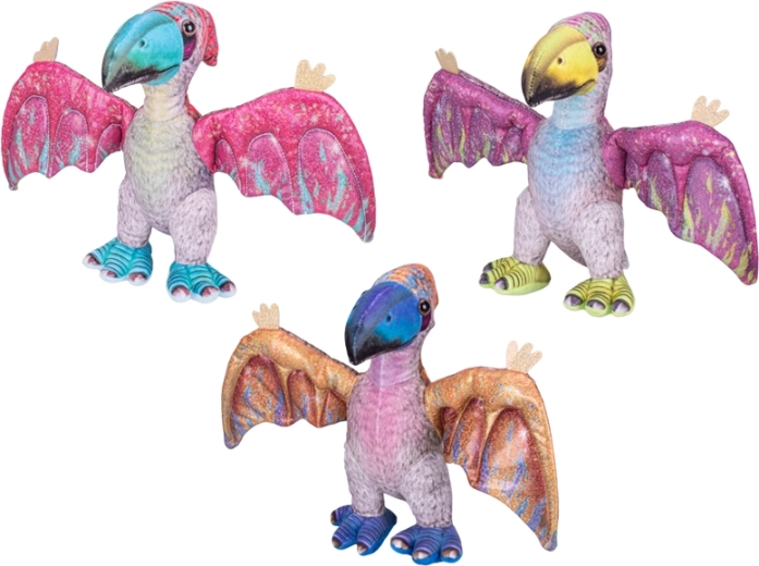 Pterozaur din pluș 23 cm – figurină în picioare pentru copii de la 0 luni