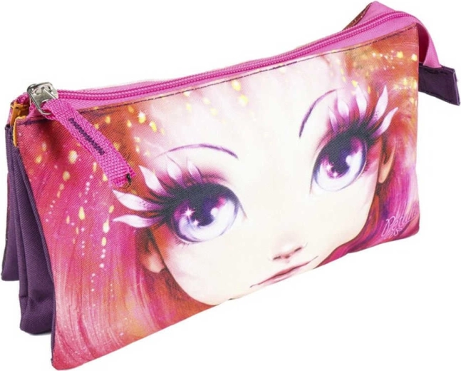 Penar școlar pentru fete Nebulous cu fermoar, cu 3 buzunare 23 × 13 cm - 1 bucată