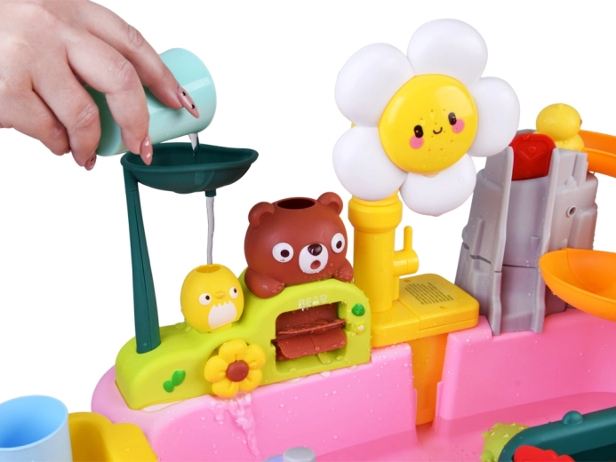 Tobogan, cascade și rotițe care se învârt