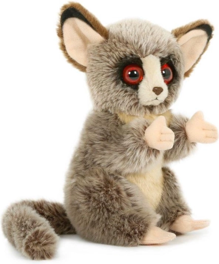 Maimuțică galago de pluș, așezată, 18 cm