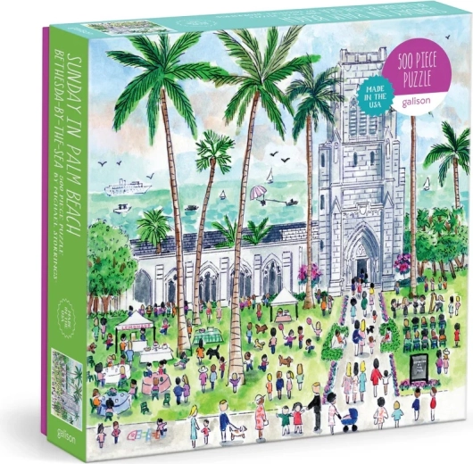 Puzzle Galison Duminică în Palm Beach, 500 de piese