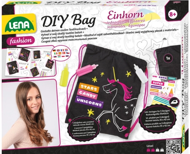 Set creativ LENA pentru proiectarea unui rucsac textil