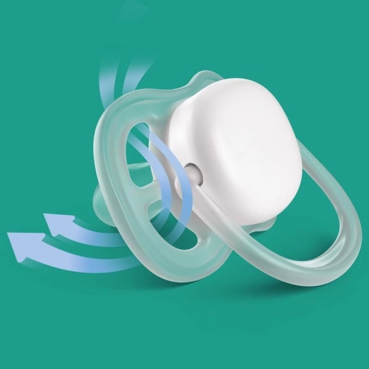 Philips AVENT suzetă Ultra air neutral 6–18 luni, albastru – 2 buc.