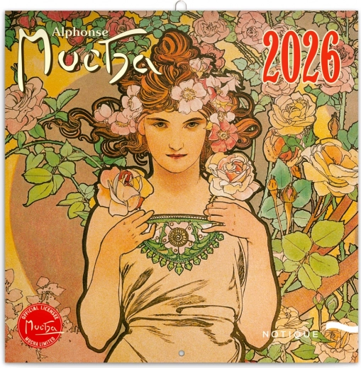 Calendar de notițe Alfons Mucha 2026