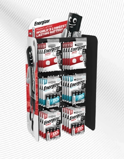 Suport vertical Energizer 2×3 cu suport pentru agățare pe bară