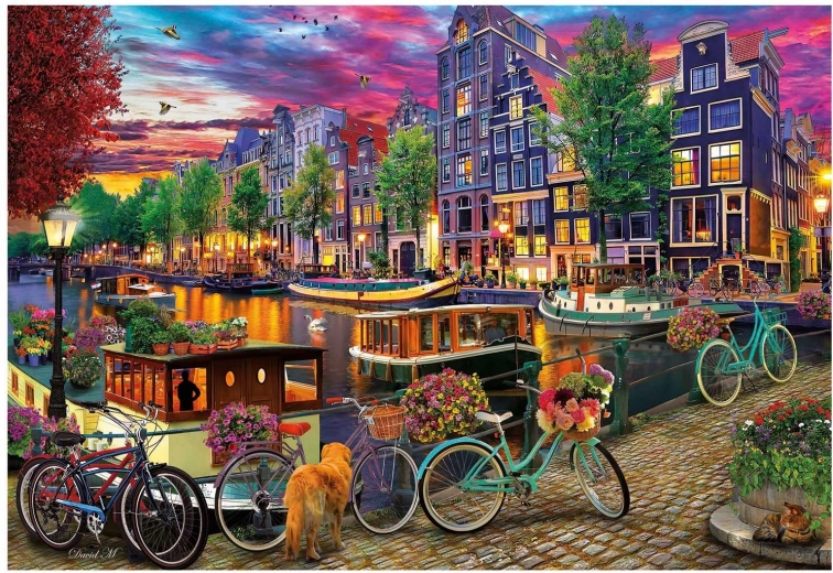 Educa Puzzle Biciclete în Amsterdam 6000 de piese