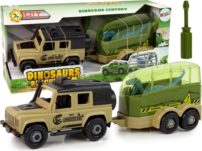 Vehicul de teren DIY Transportor de dinozauri