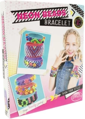 Set creativ pentru realizarea brățărilor Neon Beads Bracelet