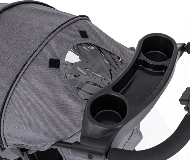 Copertină extra mare cu fereastră pentru contact cu copilul
