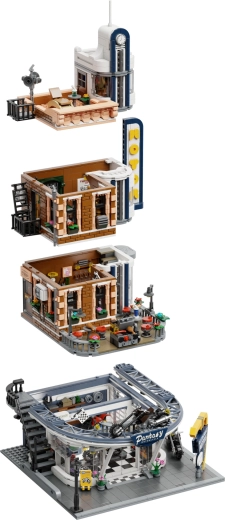 Clădire urbană modulară cu acces la interior