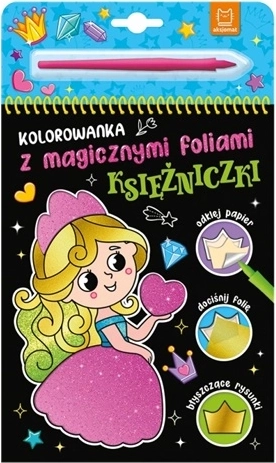 Cărți de colorat magice cu folii – Prințese