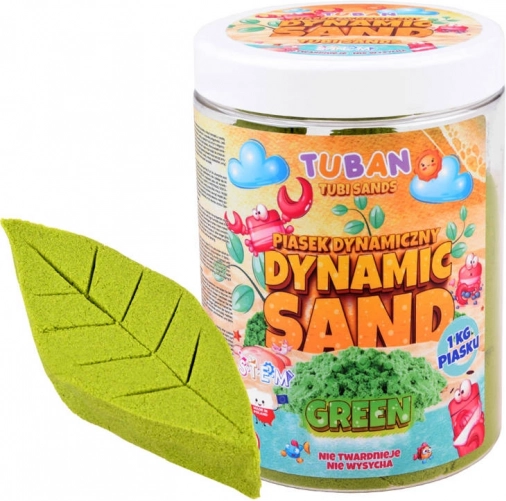 Tuban nisip kinetic 1kg verde