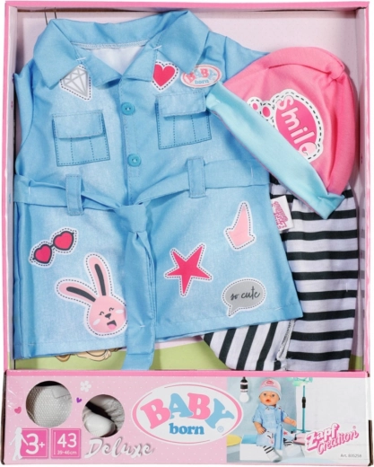 baby born rochie denim deluxe 43 cm