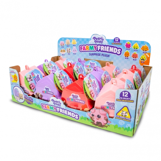 Pearly Pods prieteni de la fermă – plușuri surpriză de colecție în mini hambar