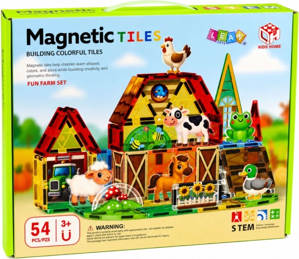 Magneți puternici și piese colorate transparente