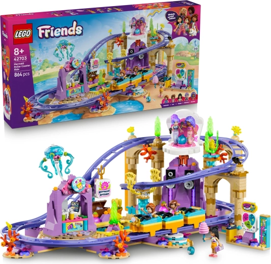 LEGO Friends montagne russe cu sirene