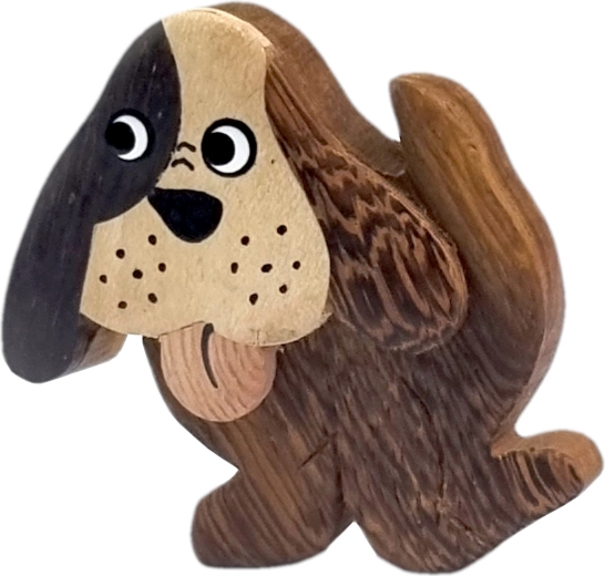 Magnet din lemn câine – magnet decorativ mare 2Kids Toys