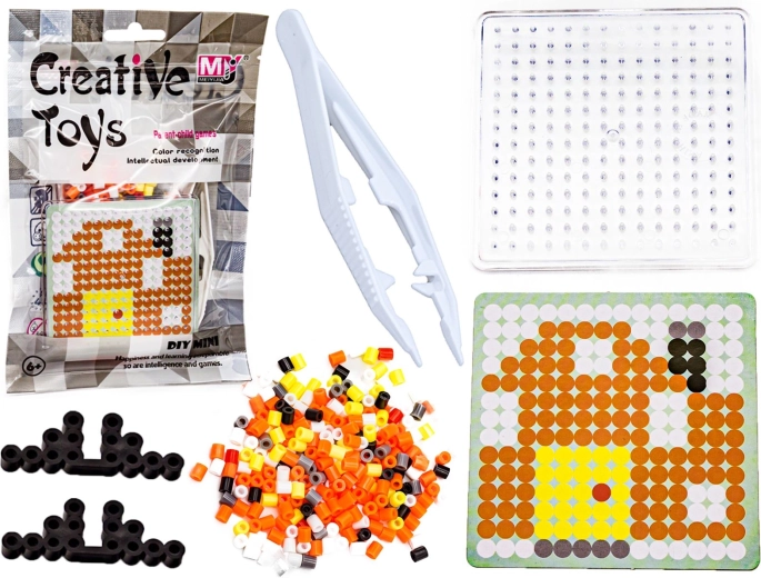 Mărgele de călcat – mini set cu șablon casă