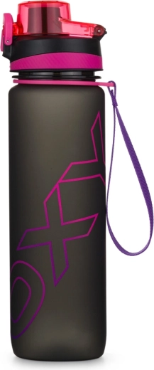 Sticlă pentru apă OXY Life 1000 ml Black Pink