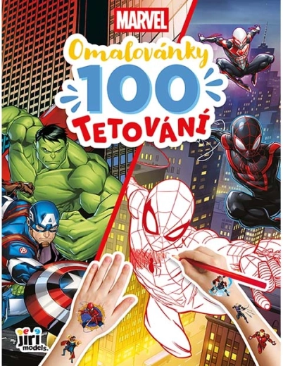 Cărți de colorat și 100 de tatuaje Marvel