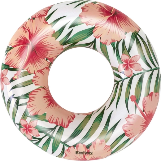 Colac gonflabil 119 cm BESTWAY cu model floral tropical