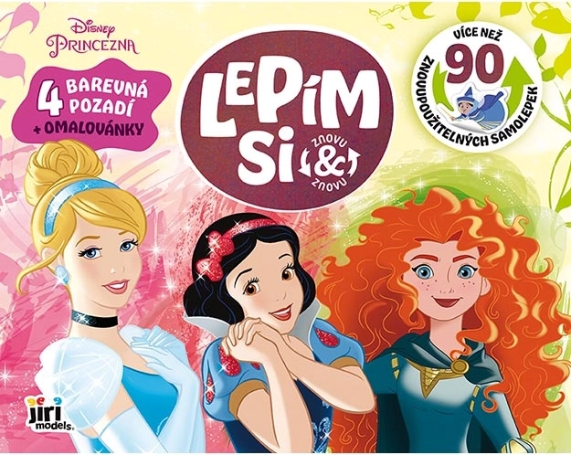 Prințese Disney – stickere statice reutilizabile și planșe de colorat