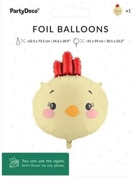 Balon din folie Pui (puișor) mix 51 × 59 cm