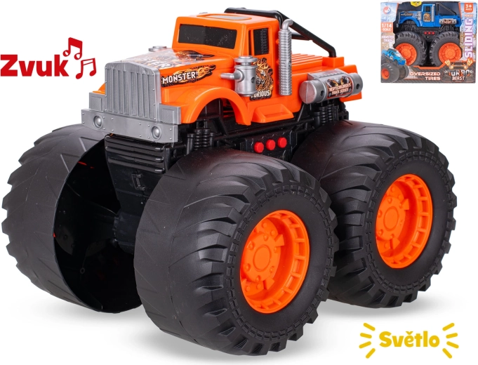 Mașină monster truck 28 cm cu lumini și sunete