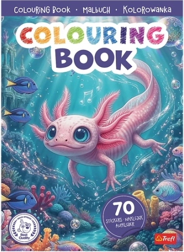 Axolotl: carte de colorat cu autocolante
