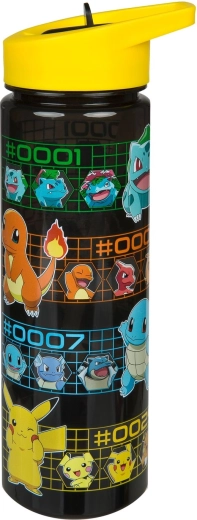 Sticlă de băut Pokémon cu pai 600 ml