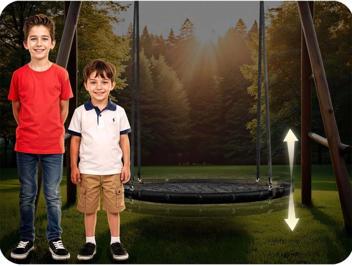 Înălțime reglabilă pentru legănat în siguranță