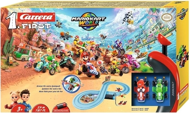 Pistă de curse pentru copii Carrera FIRST Mario Kart Mario vs. Yoshi