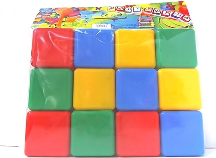 Cuburi colorate – set de 12 buc.